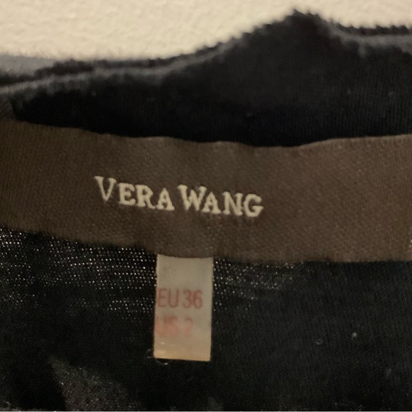Black Vera Wang Silk / Cotton  tank top - Picture 3 of 5